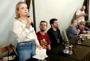 Presidente do PT, a senadora Gleisi Hoffmann tenta mobilizar para a campanha Lula Livre