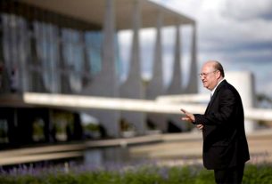 Goldfajn, em solenidade no Palácio do Planalto