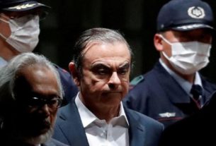 Ex-presidente da Nissan, Carlos Ghosn, em Tóquio