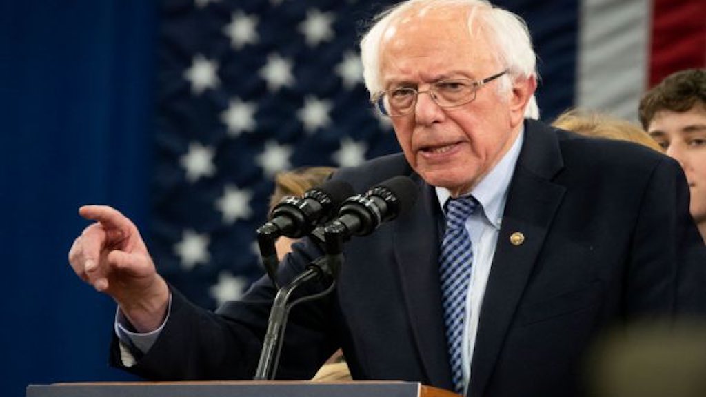 O pré-candidato democrata norte-americano Bernie Sanders