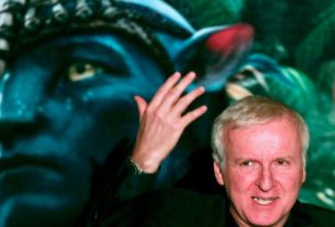 James Cameron durante lançamento de "Avatar" em São Paulo