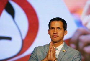 O autoproclamado presidente interino da Venezuela, Juan Guaidó