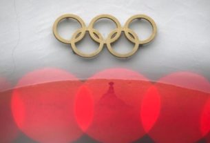 Aneis olímpicos na sede do Comitê Olímpico Internacional