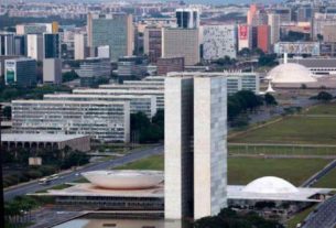 Vista aérea do Congresso Nacional