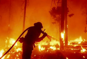 Há mais de uma semana, os bombeiros do Estado norte-americano do Oregon lutam contra o fogo