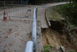 A Defesa Civil do Município do Rio de Janeiro determinou a interdição temporária da Estrada das Paineiras