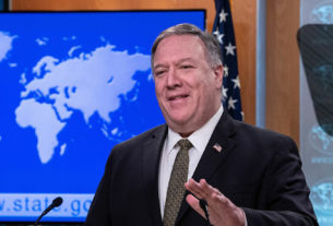 Secretário de Estado dos EUA, Mike Pompeo