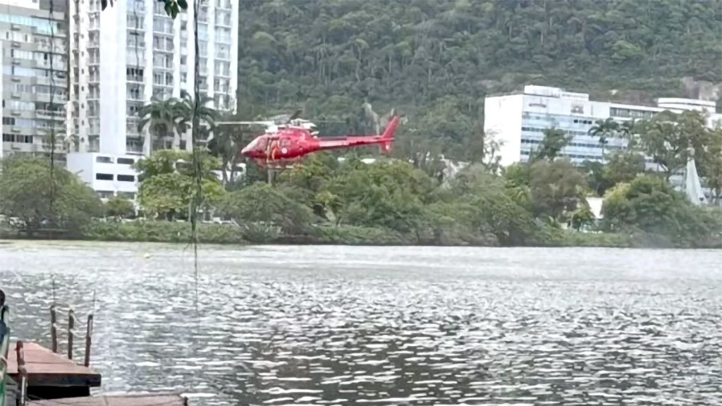 Acidente com helicóptero, Lagoa Rodrigo de Freitas